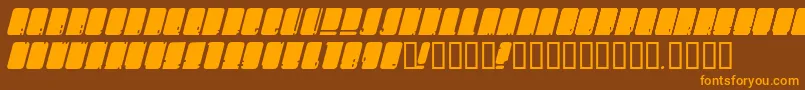 OhMegaSigh Font – Orange Fonts on Brown Background