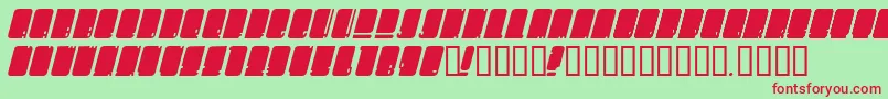 OhMegaSigh Font – Red Fonts on Green Background