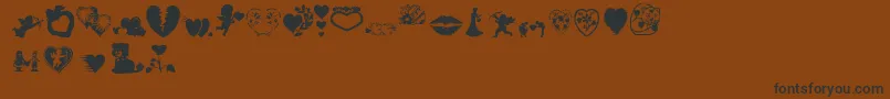 Aosval Font – Black Fonts on Brown Background