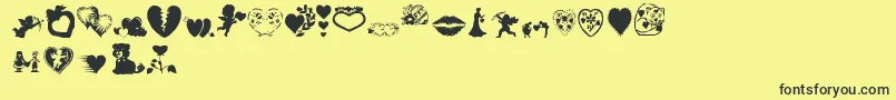 More about Aosval Font Aosval Font – Black Fonts on Yellow Background