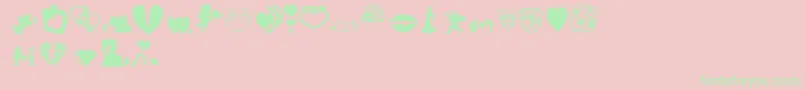 Aosval Font – Green Fonts on Pink Background