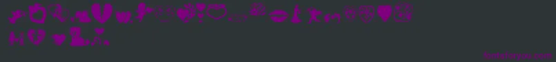 Aosval Font – Purple Fonts on Black Background