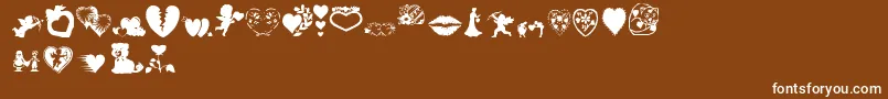 Aosval Font – White Fonts on Brown Background