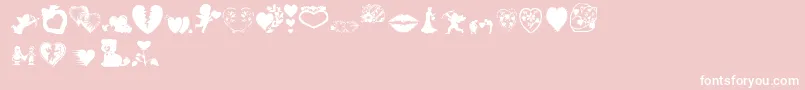 Aosval Font – White Fonts on Pink Background