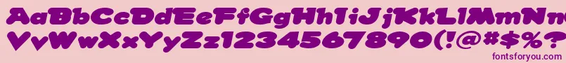 Snowdream Font – Purple Fonts on Pink Background