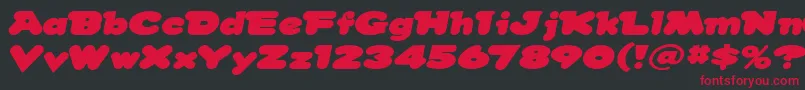 Snowdream Font – Red Fonts on Black Background