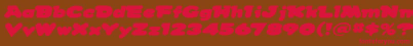 Snowdream Font – Red Fonts on Brown Background