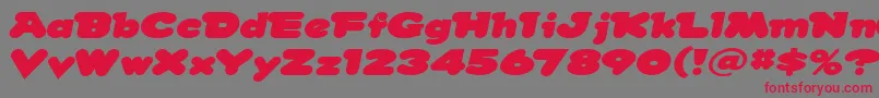 Snowdream Font – Red Fonts on Gray Background