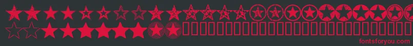 Seeis Font – Red Fonts on Black Background