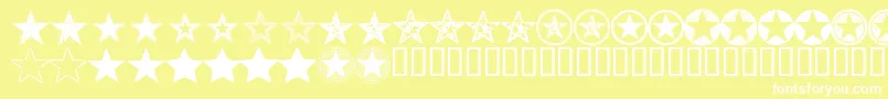 Seeis Font – White Fonts on Yellow Background