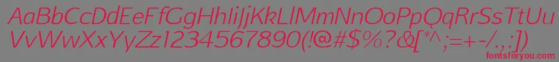 fuente AftasansthinItalic – Fuentes Rojas Sobre Fondo Gris