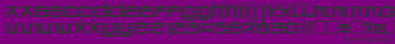 Hirosht Font – Black Fonts on Purple Background