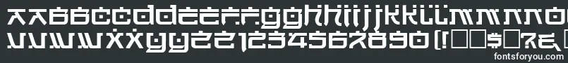 フォントHirosht – 黒い背景に白い文字