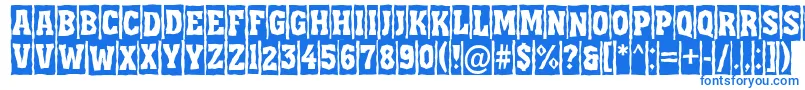 Шрифт AAssuantitulcmbrk – синие шрифты