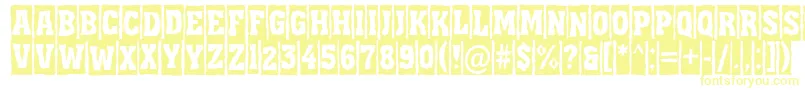 Шрифт AAssuantitulcmbrk – жёлтые шрифты