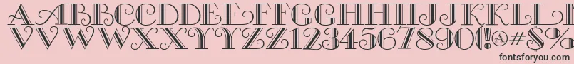 Michelleflf Font – Black Fonts on Pink Background