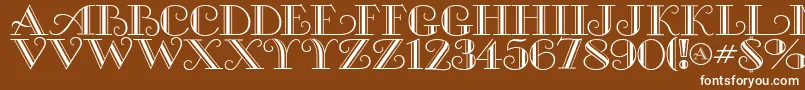 Michelleflf Font – White Fonts on Brown Background