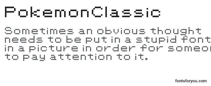 PokemonClassic Font