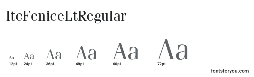 ItcFeniceLtRegular Font Sizes