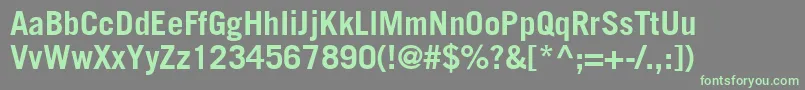Шрифт CommerceBlackSsiBold – зелёные шрифты на сером фоне