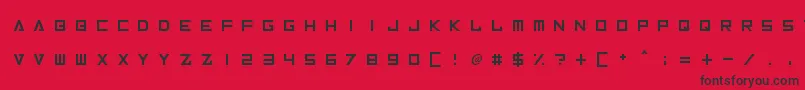 InversionzUnboxed Font – Black Fonts on Red Background