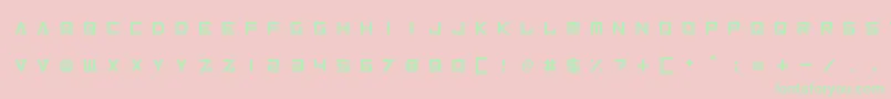 InversionzUnboxed Font – Green Fonts on Pink Background