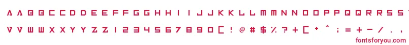 Шрифт InversionzUnboxed – красные шрифты