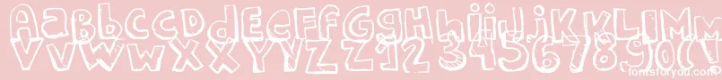 fuente Starguides – Fuentes Blancas Sobre Fondo Rosa