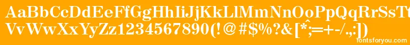 MagazineBold Font – White Fonts on Orange Background