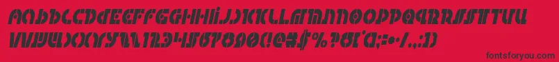 Questlokcondital Font – Black Fonts on Red Background