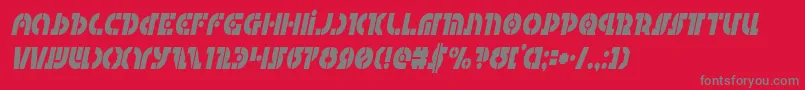 Questlokcondital Font – Gray Fonts on Red Background