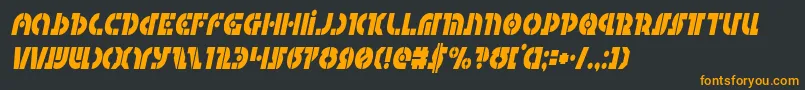 Questlokcondital Font – Orange Fonts on Black Background