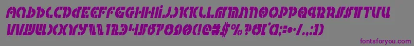 Questlokcondital Font – Purple Fonts on Gray Background