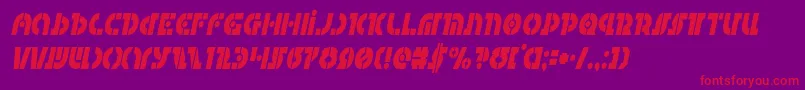 Questlokcondital Font – Red Fonts on Purple Background