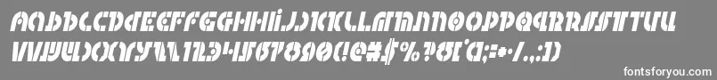 Questlokcondital Font – White Fonts on Gray Background