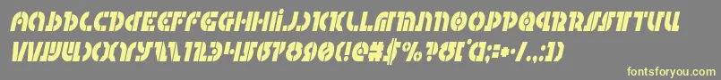 Questlokcondital Font – Yellow Fonts on Gray Background