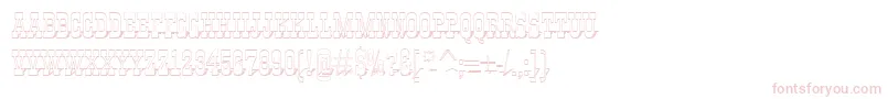 Gildiatitul3DshRegular Font – Pink Fonts on White Background
