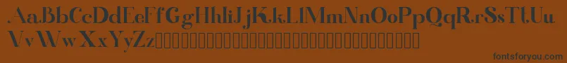 Kinki Font – Black Fonts on Brown Background