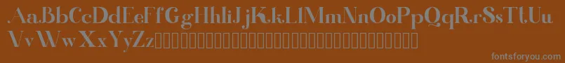 Kinki Font – Gray Fonts on Brown Background