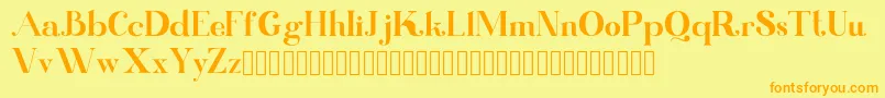 Kinki Font – Orange Fonts on Yellow Background