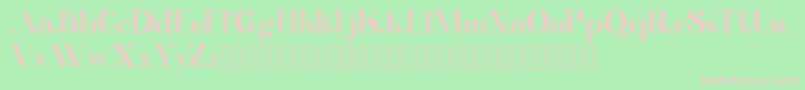 Kinki Font – Pink Fonts on Green Background