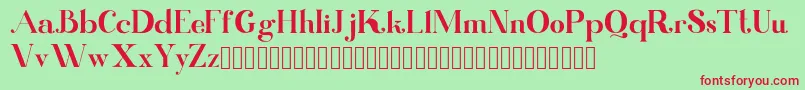 Kinki Font – Red Fonts on Green Background