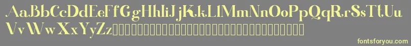 Kinki Font – Yellow Fonts on Gray Background