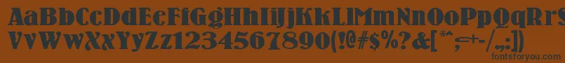 Woodennickelblack Font – Black Fonts on Brown Background