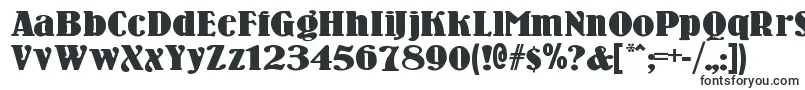 Шрифт Woodennickelblack – промышленные шрифты