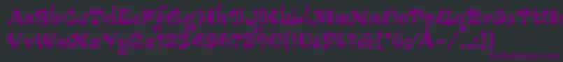 ArribaArribaLetPlain.1.0 Font – Purple Fonts on Black Background