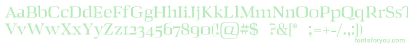 ZahraRegular Font – Green Fonts on White Background