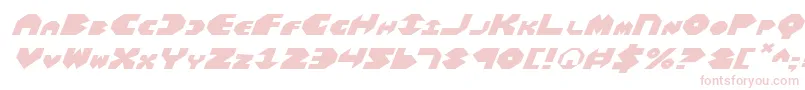 BalAstaralExpandedItalic Font – Pink Fonts on White Background