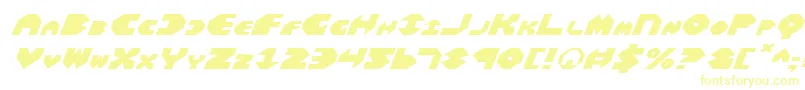 Police BalAstaralExpandedItalic – polices jaunes