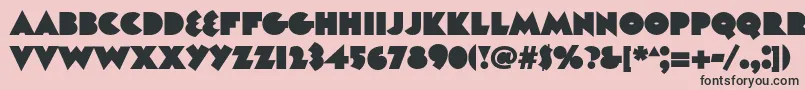 Unovisc Font – Black Fonts on Pink Background